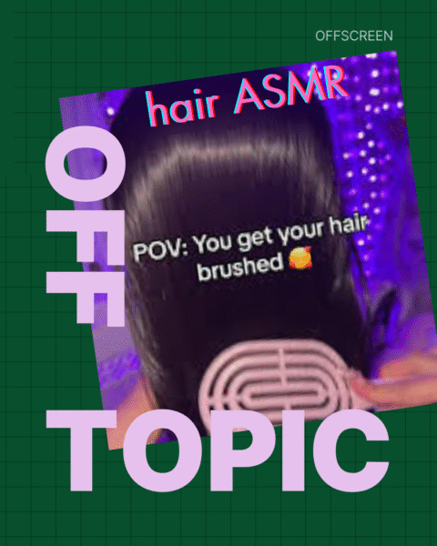 hair ASMR tiktok offscreen