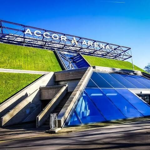 Façades végétalisées de l’Accor Arena à Bercy, Paris 12e