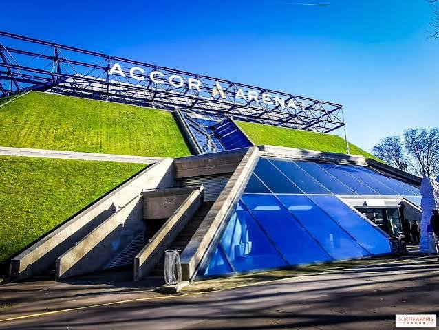 Façades végétalisées de l’Accor Arena à Bercy, Paris 12e