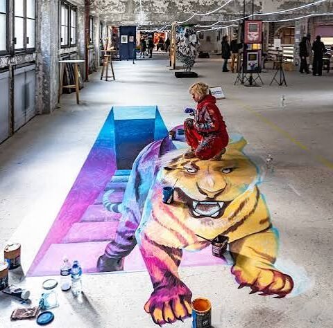 Street Art Denfert installé dans l’ancien magasin Zara de Denfert-Rochereau à Paris