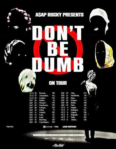 A$AP Rocky – Don’t Be Dumb World Tour à l’Accor Arena de Paris en 2026